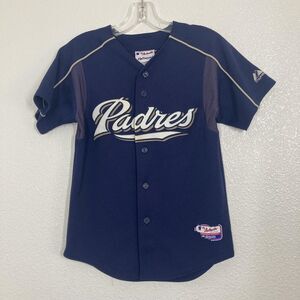 San Diego Padres Jersey Youth 7 Blue MLB Baseball Majestic Authentic Boys